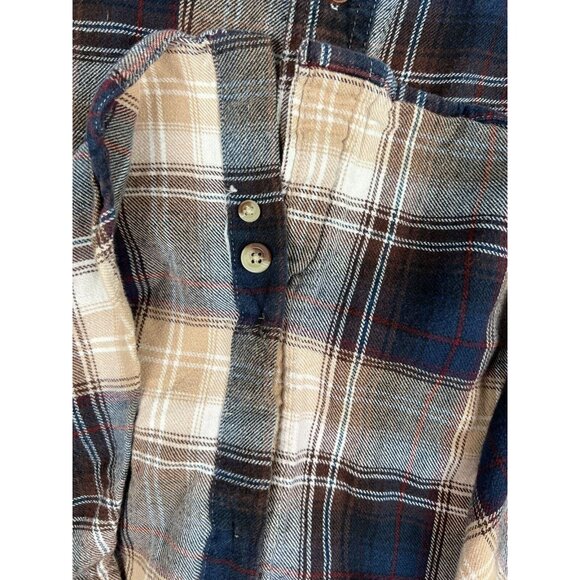 Woolrich Mens Button Up Long Sleeve Flannel Plaid Shirt Large Multicolor - Picture 8 of 9